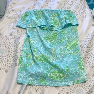 GUC XS Lilly Pulitzer tube top.